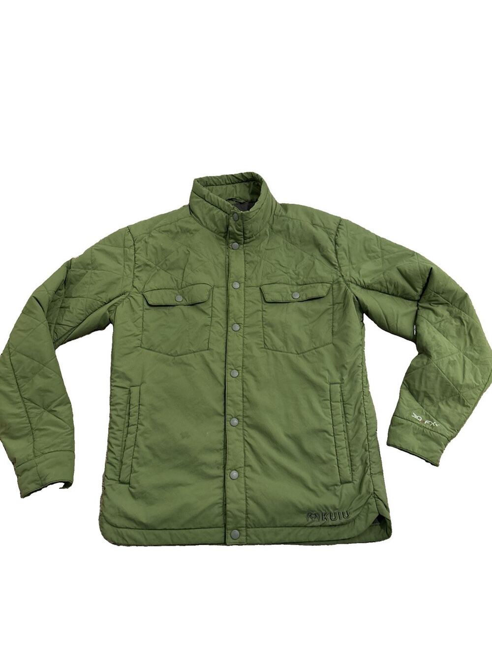 KUIU BaseCamp Insulated Snap Jacket Olive Men’s Medium Hunting Outdoors